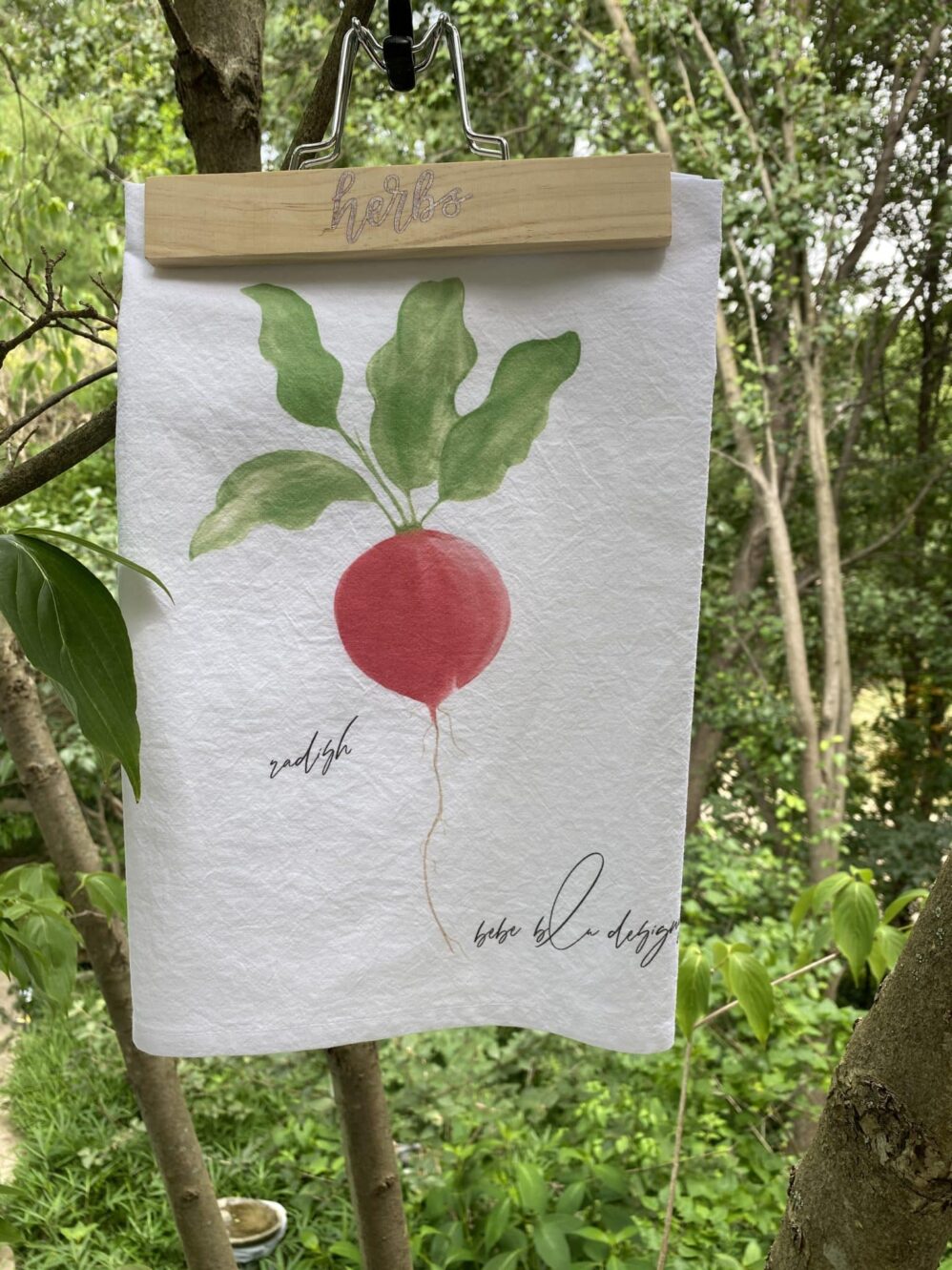 radish flour sack towel