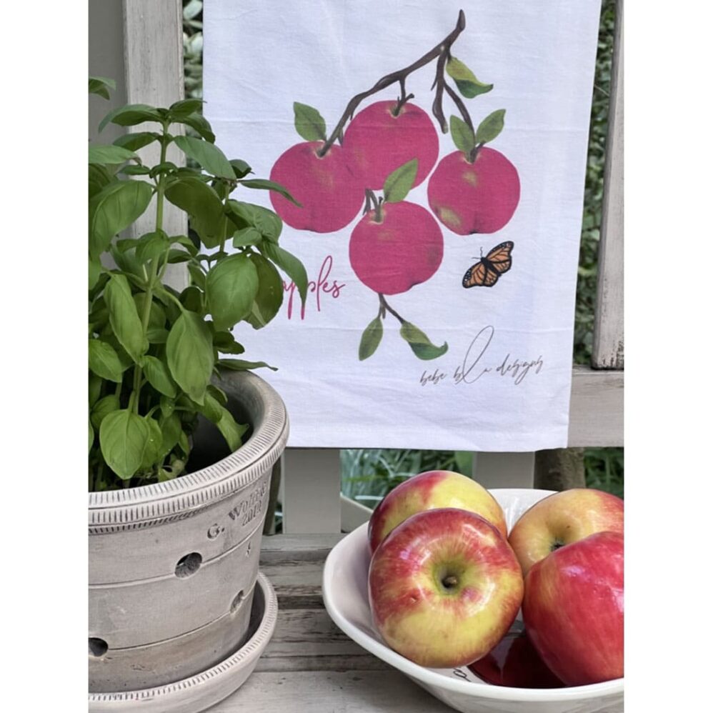 Red Apples Flour Sack Towel