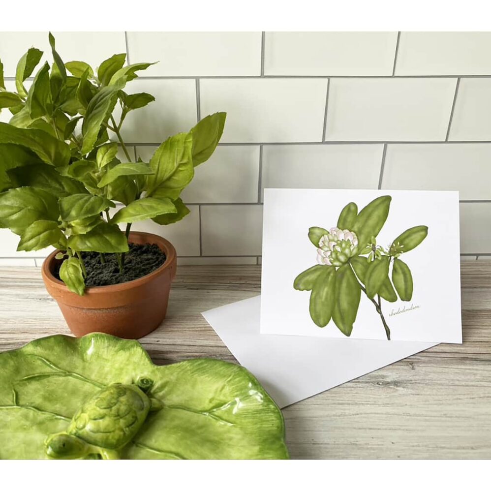 rhododendron note card set