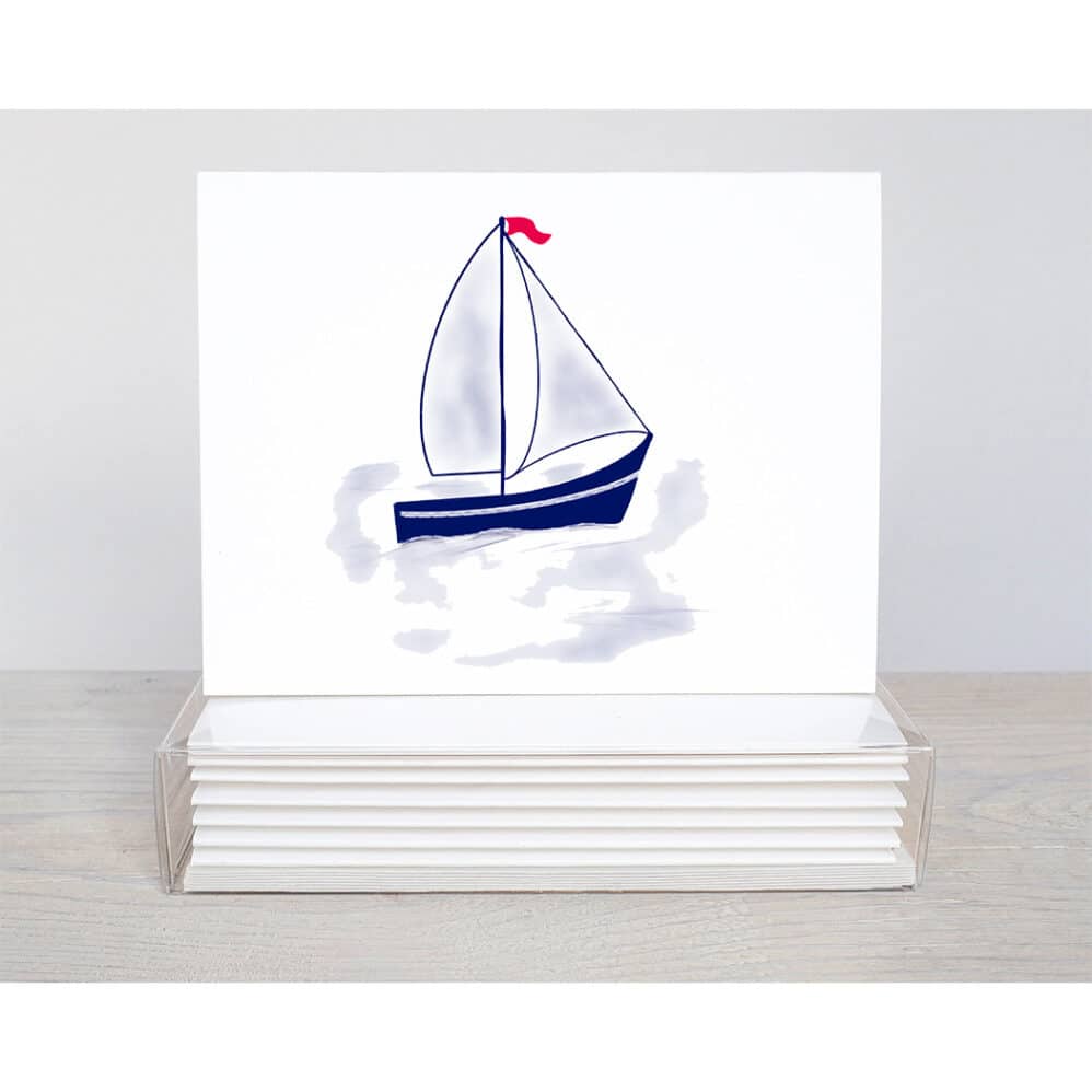 sailboat note cards