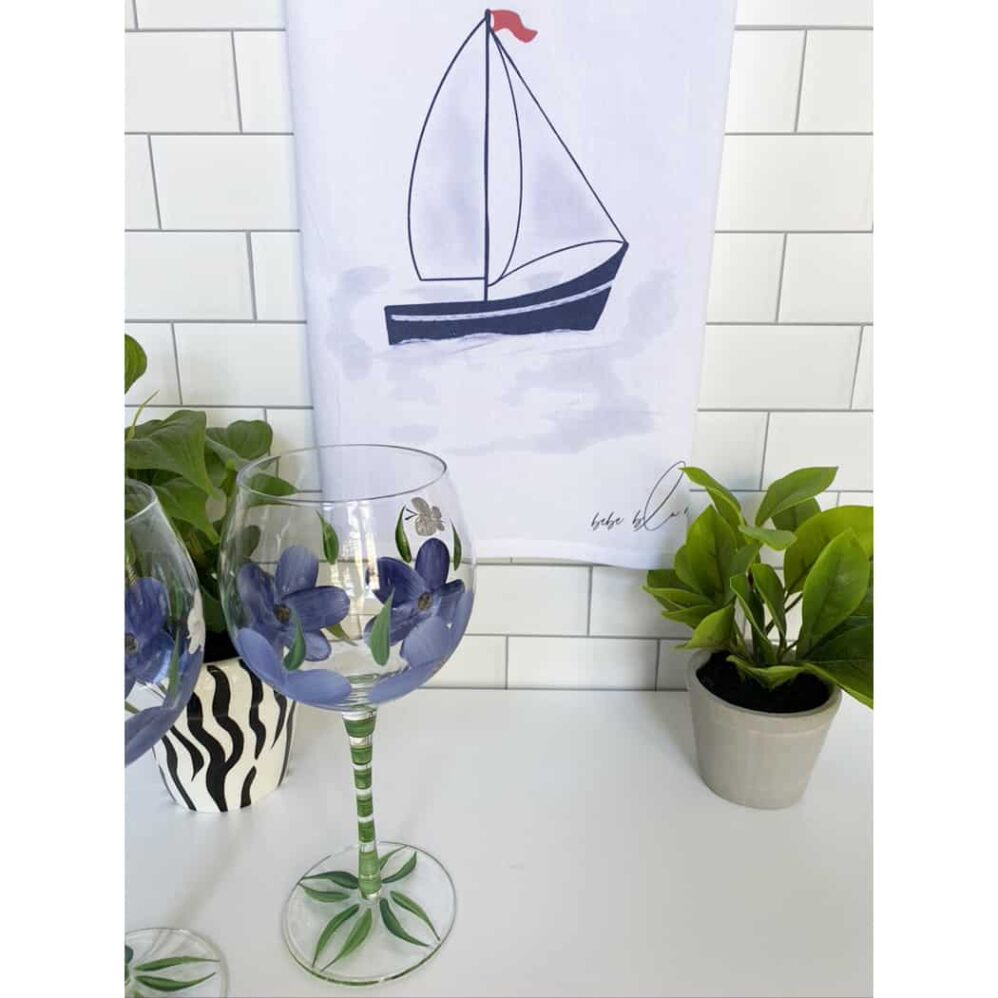 Sailboat Flour Sack Towel