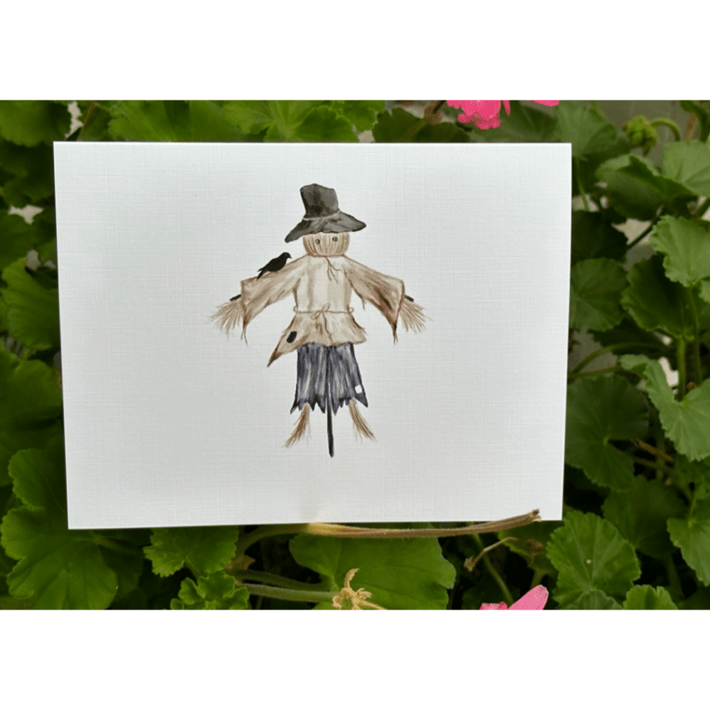 scarecrow note card