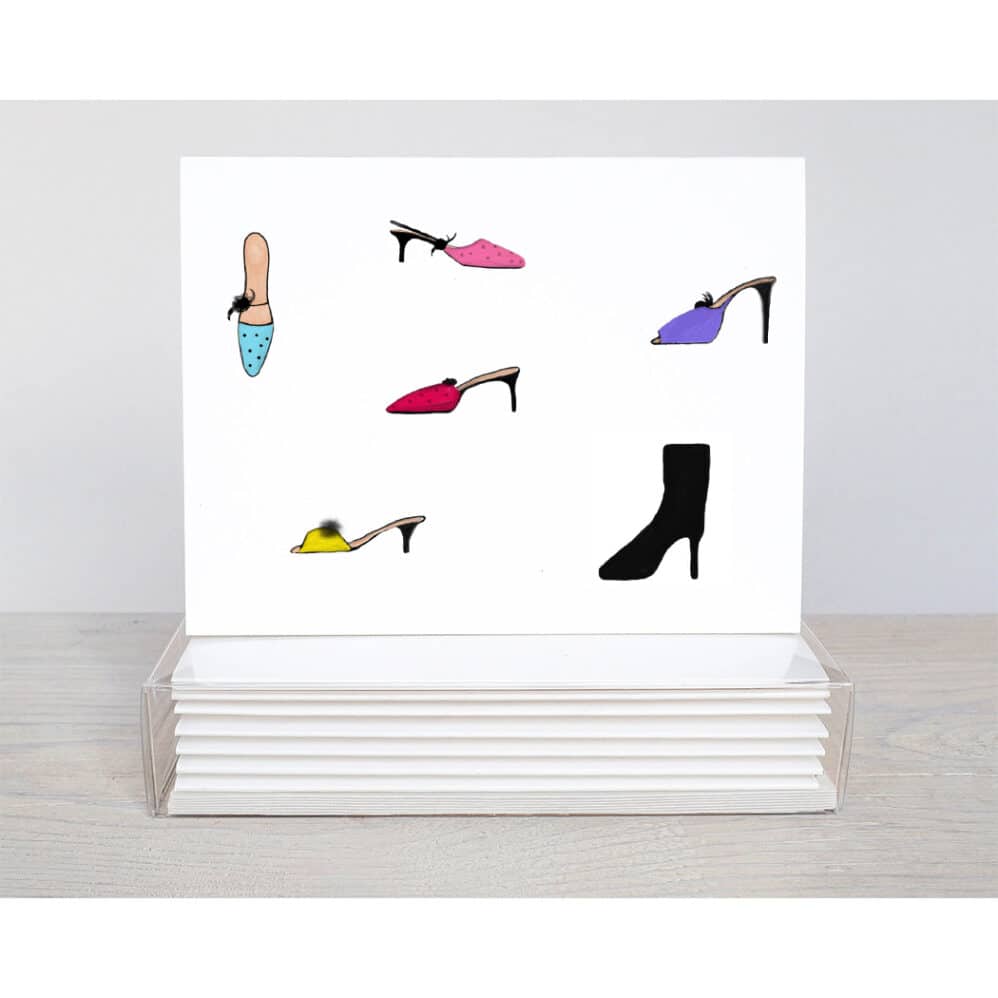 shoes, shoes and more shoes note card