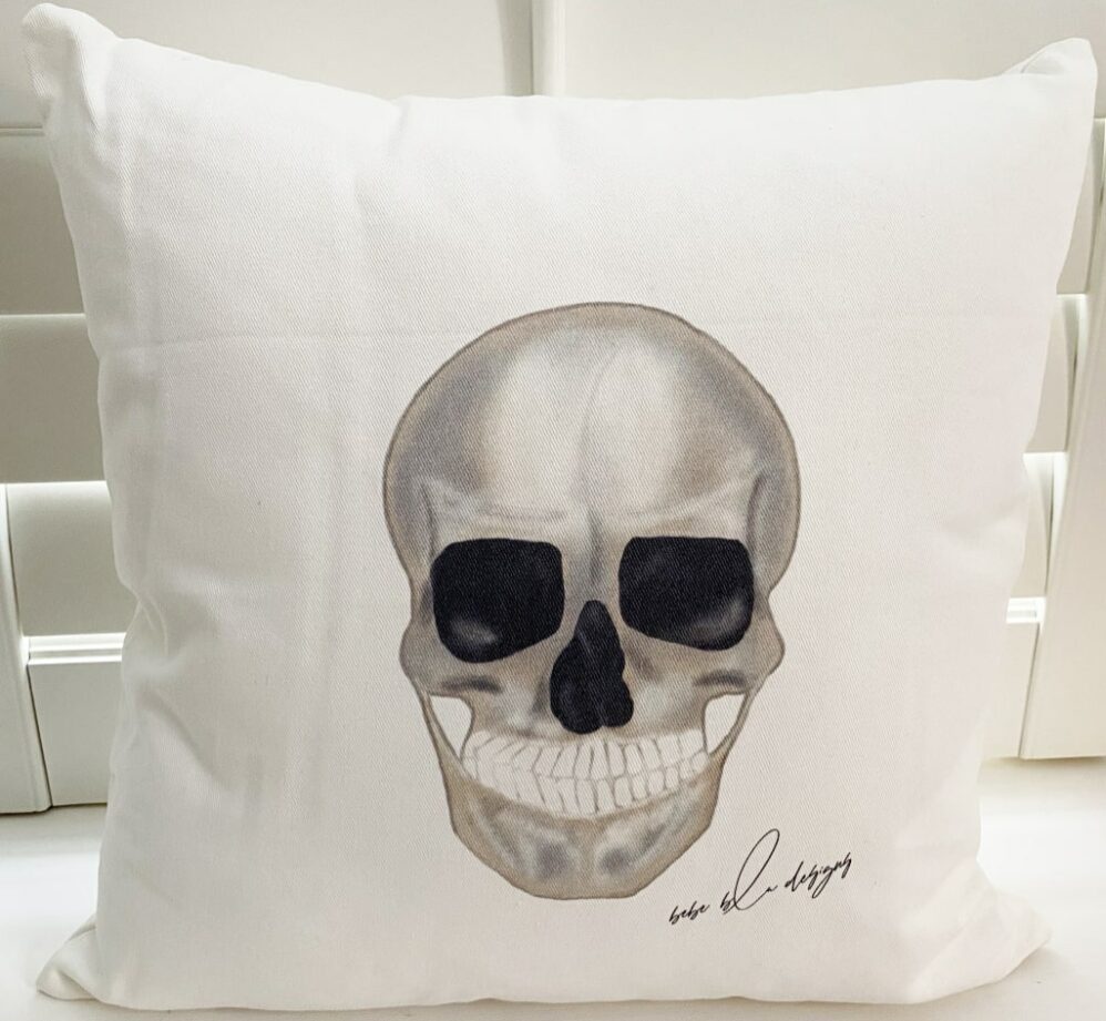 skull pillow