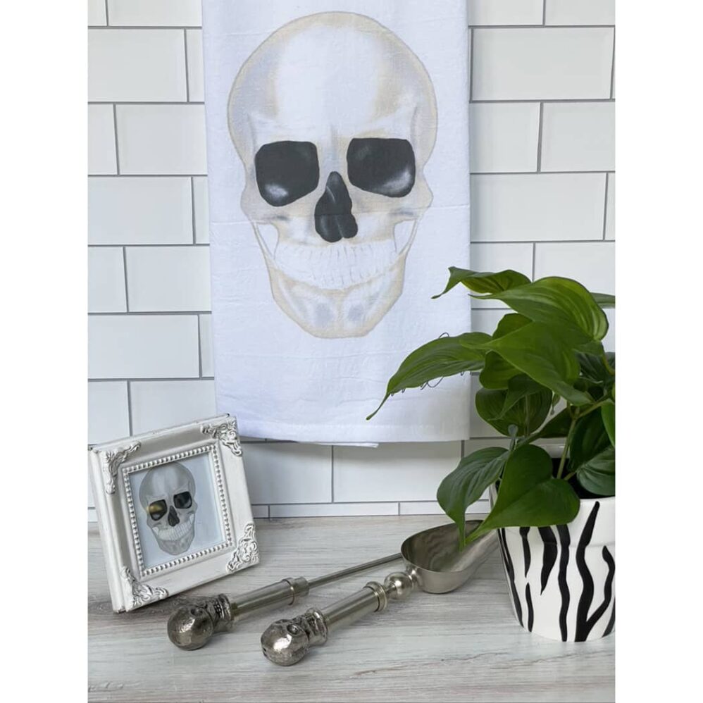 Skull Flour Sack Towel