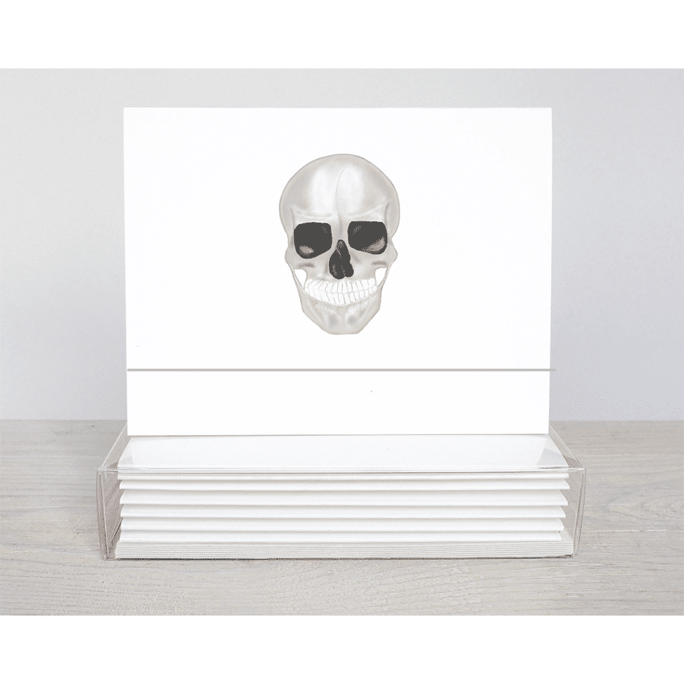 skull note card