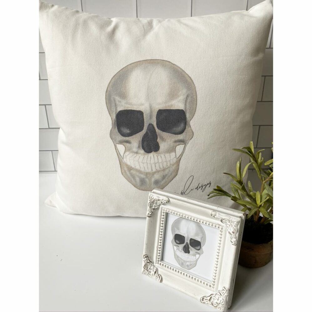 skull pillow