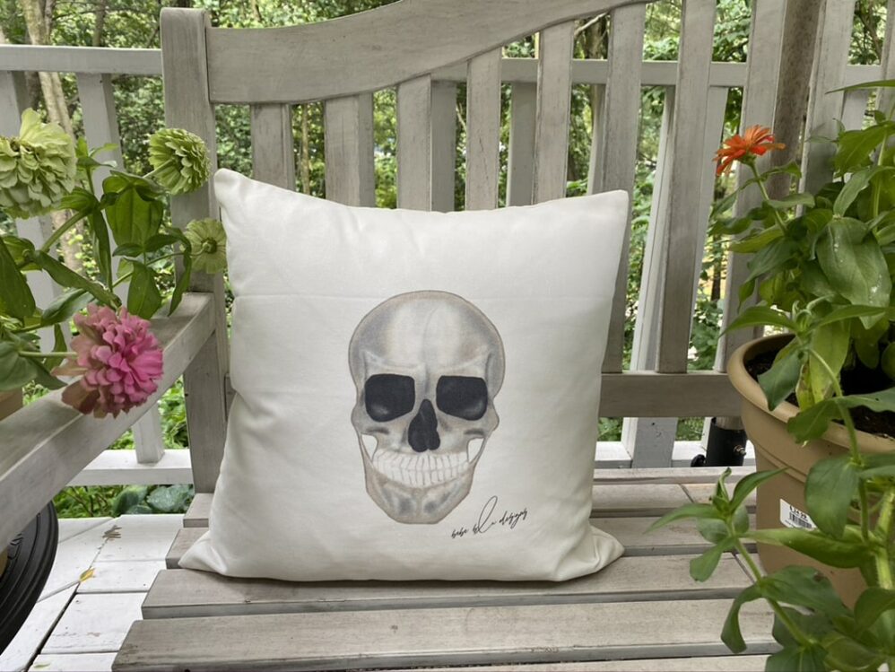 skull pillow