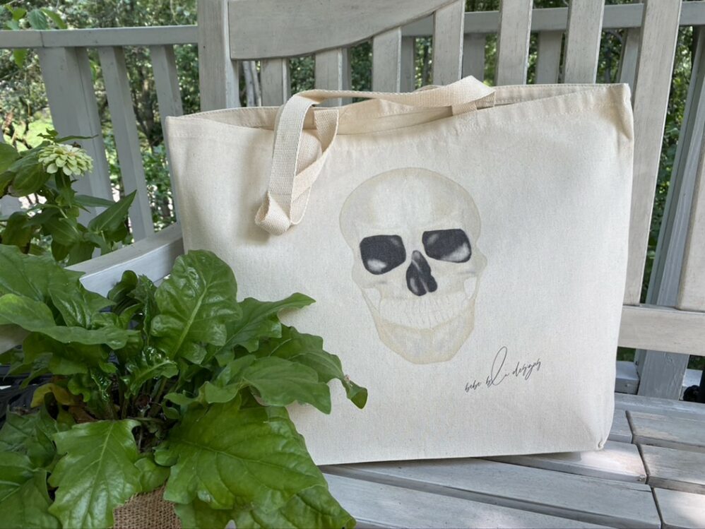 skull tote