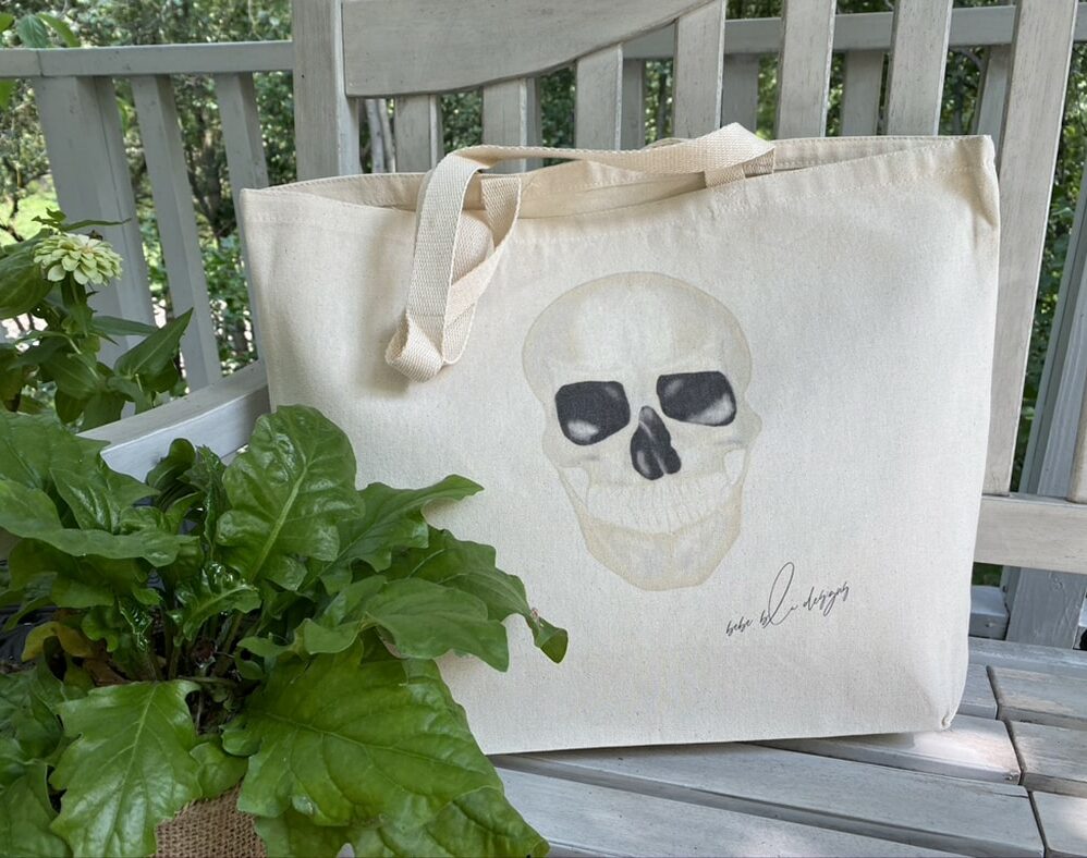 skull tote