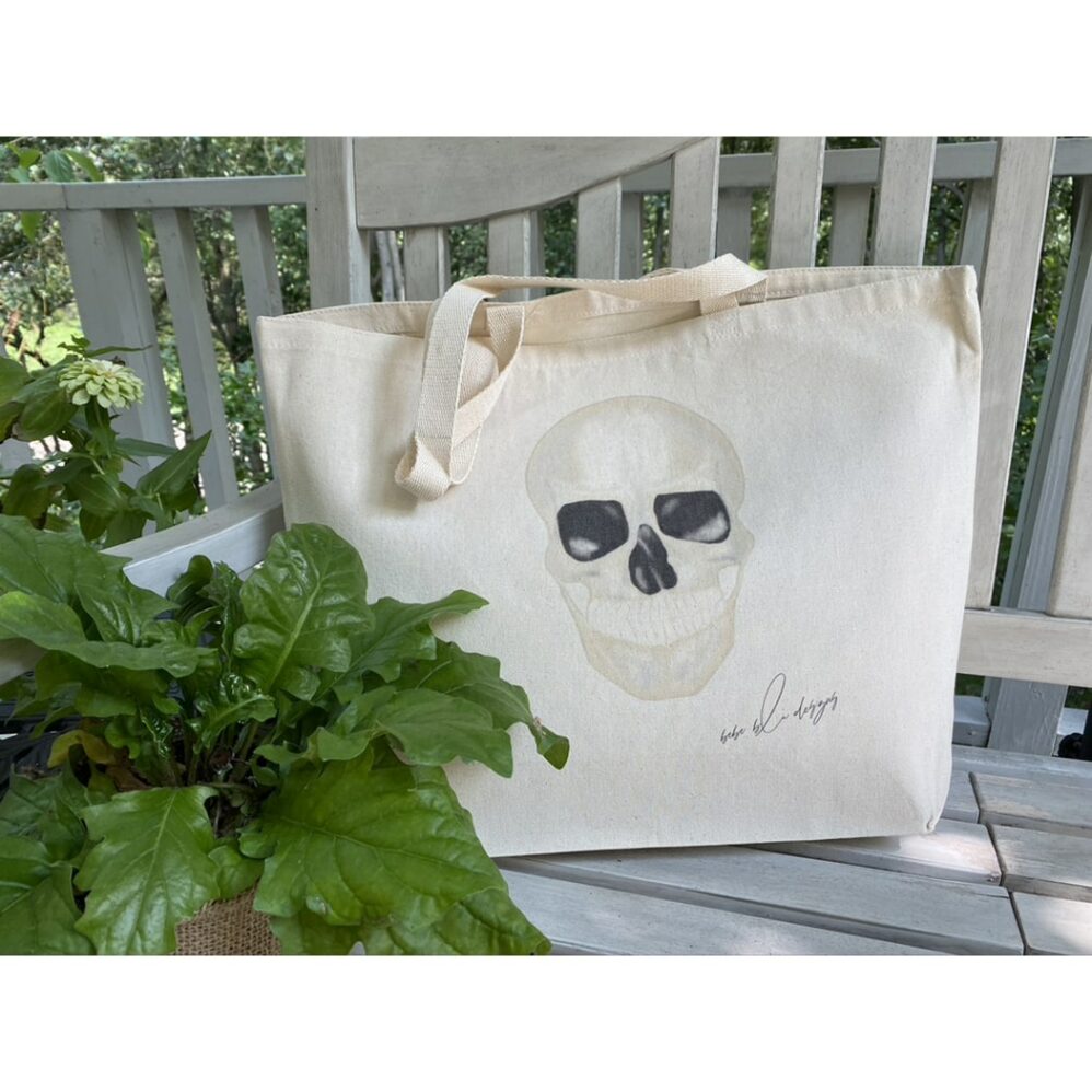 skull tote