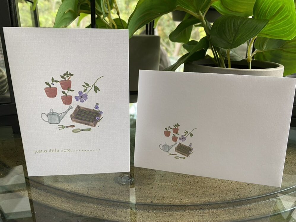 small garden petite note cards