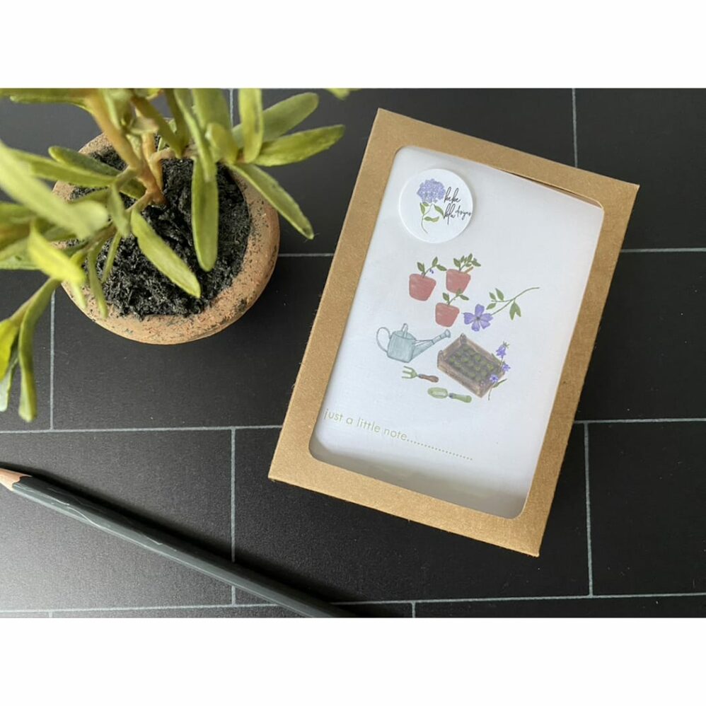 small garden petite note card box