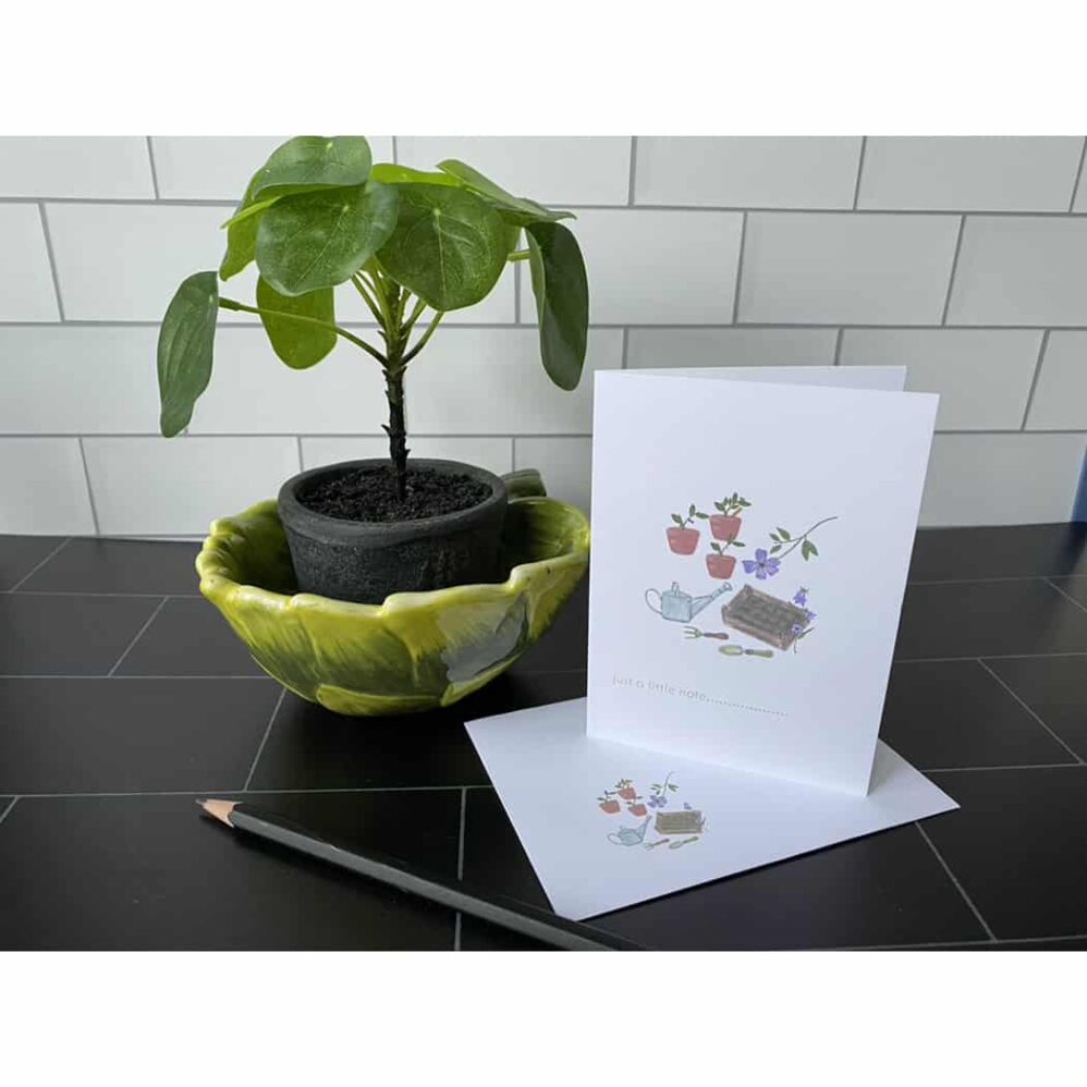 small garden petite note card