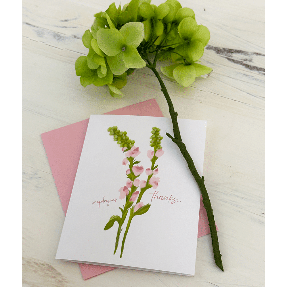 snapdragon note card