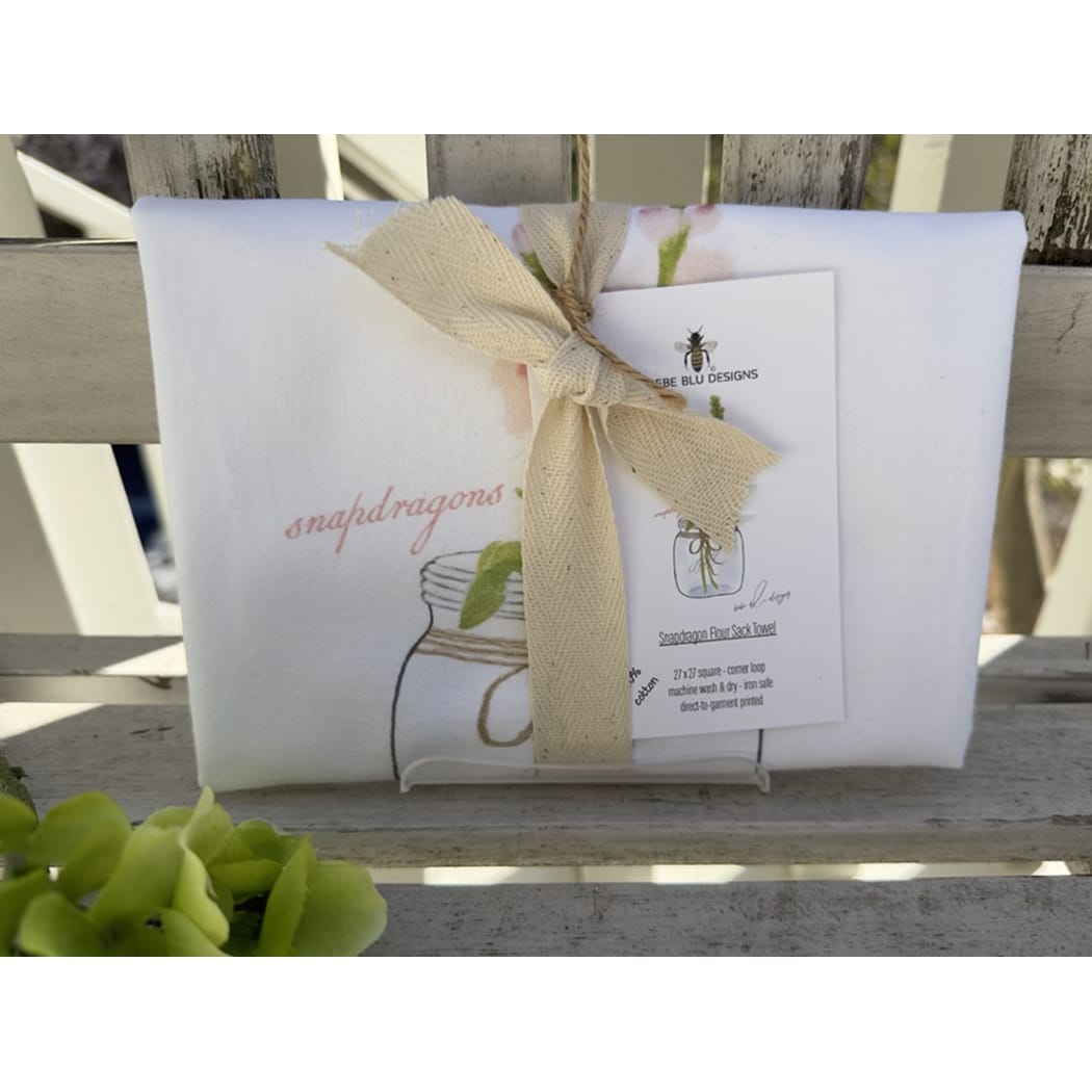 Snapdragon Flour Sack Towel BeBeBlu Designs