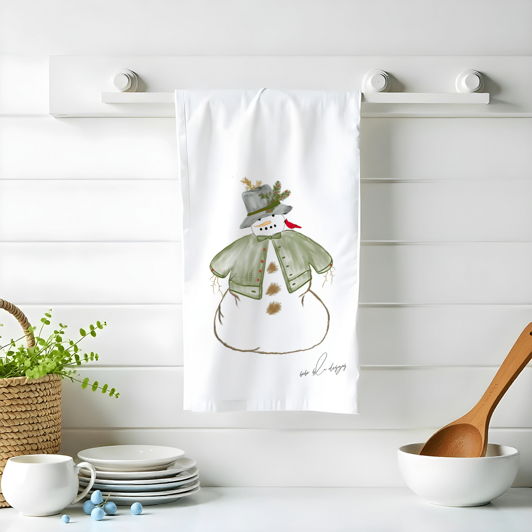 snowman in nature kitchen