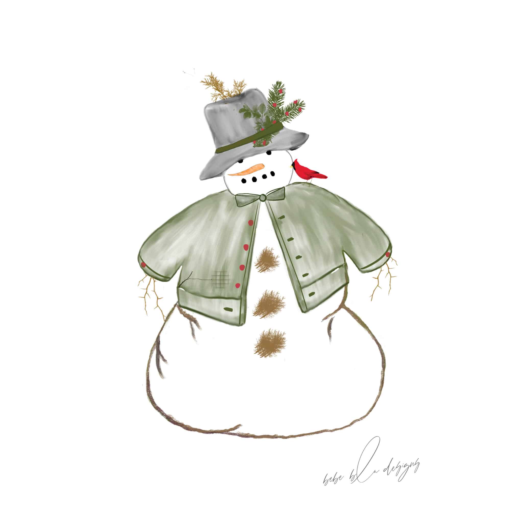 snowman in nature