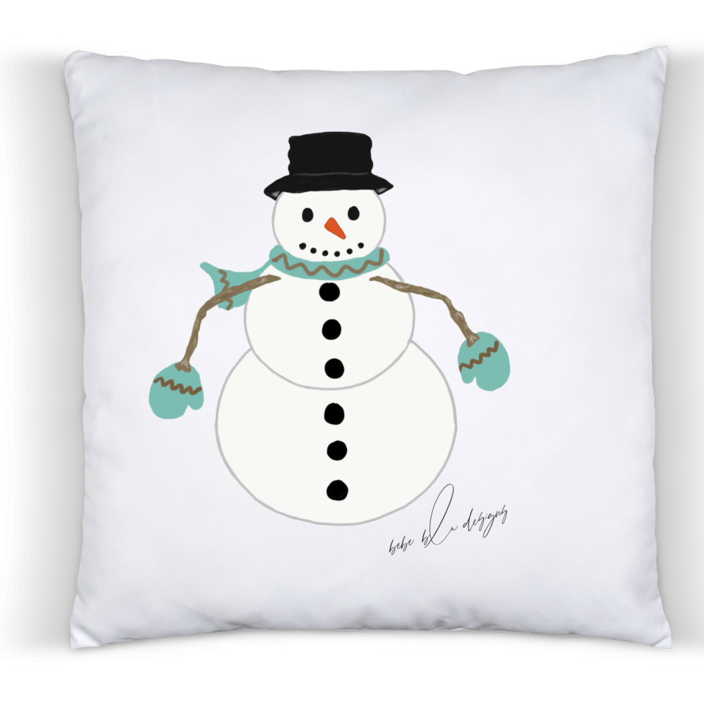 snowman pillow