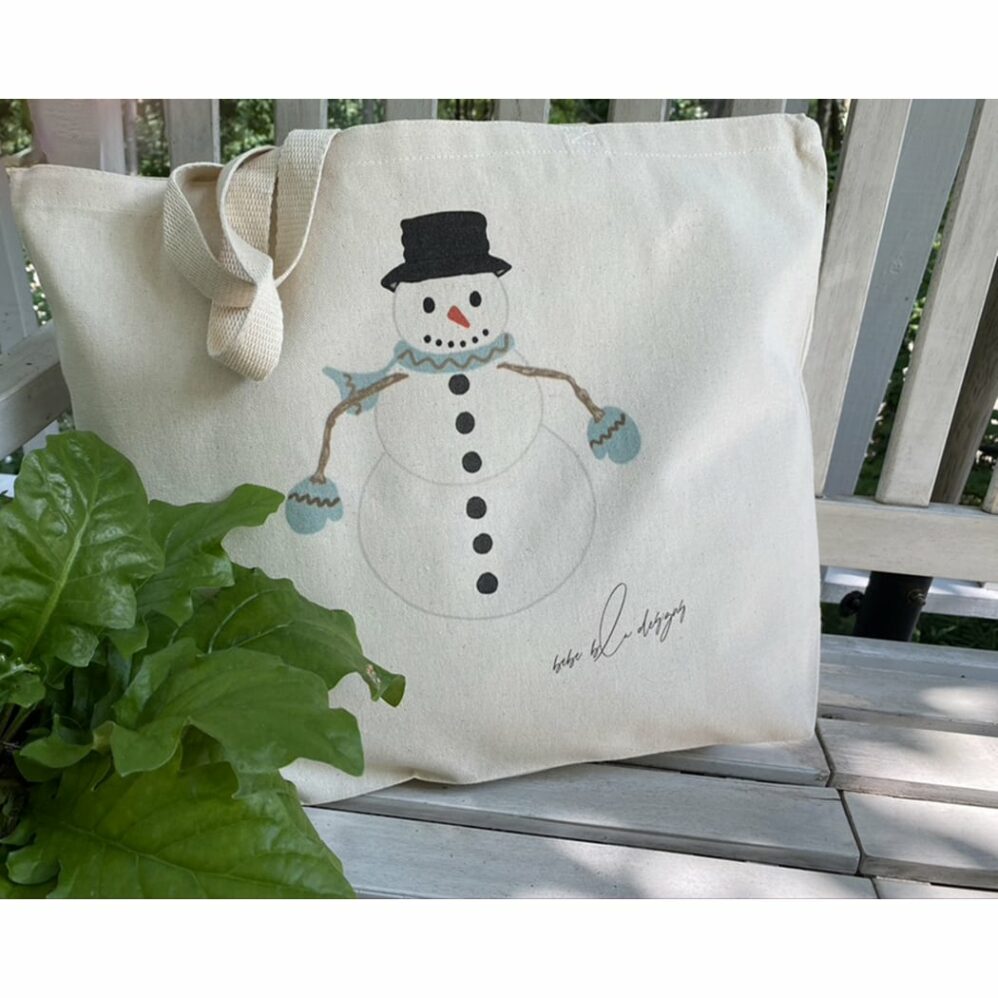 snowman tote