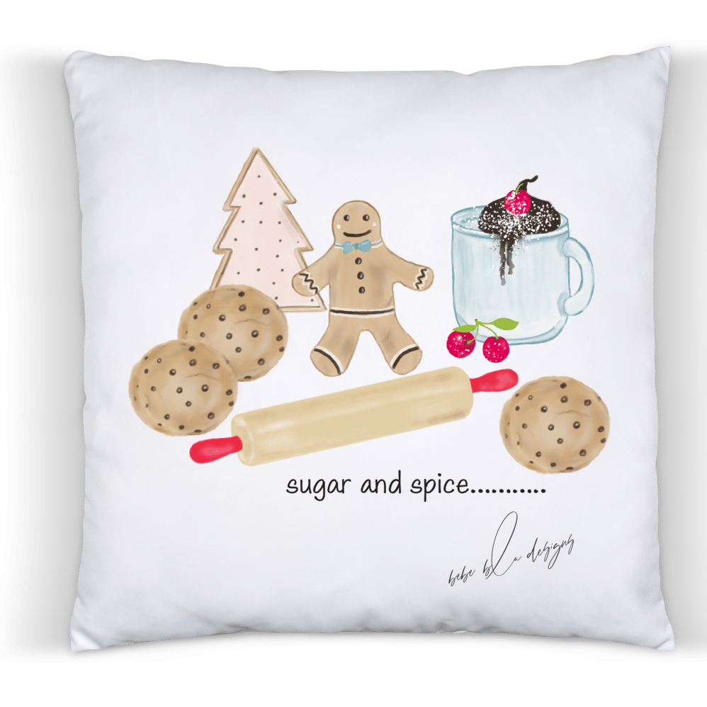 sugar and spice pillow