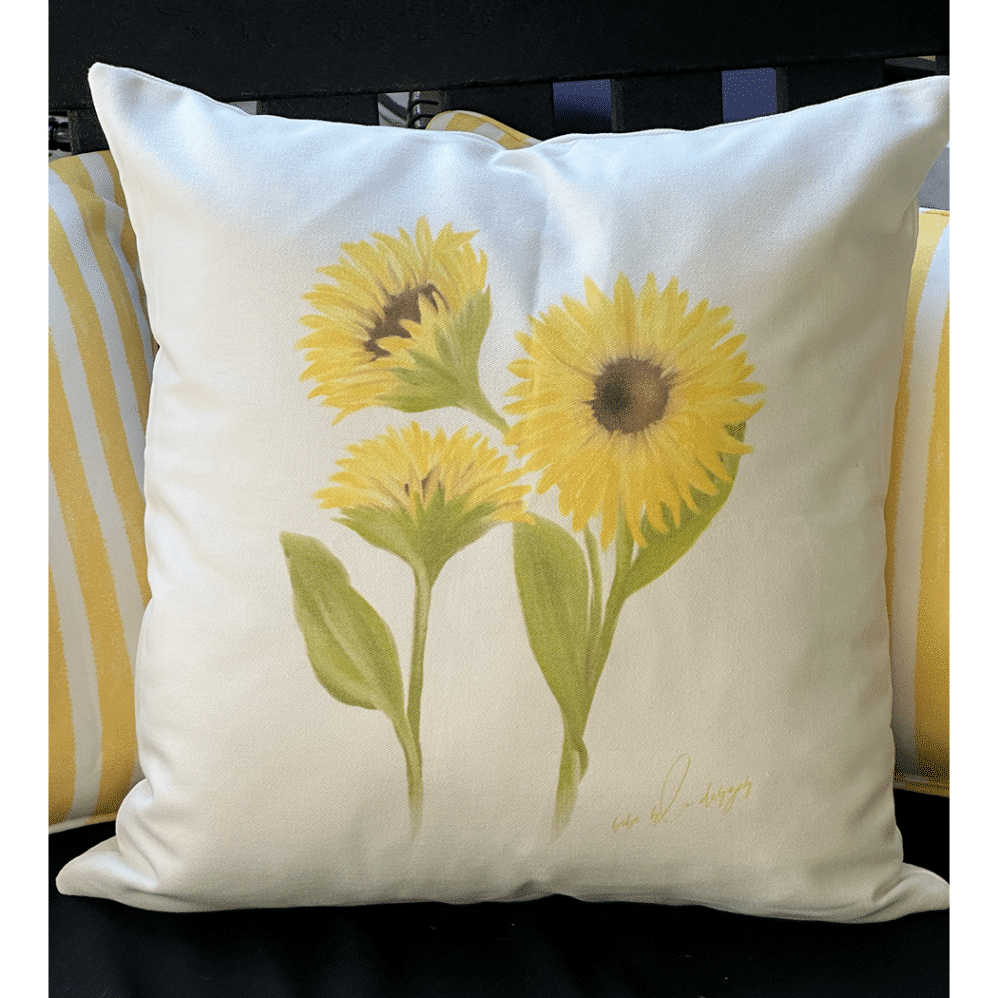 sunflower pillow 2