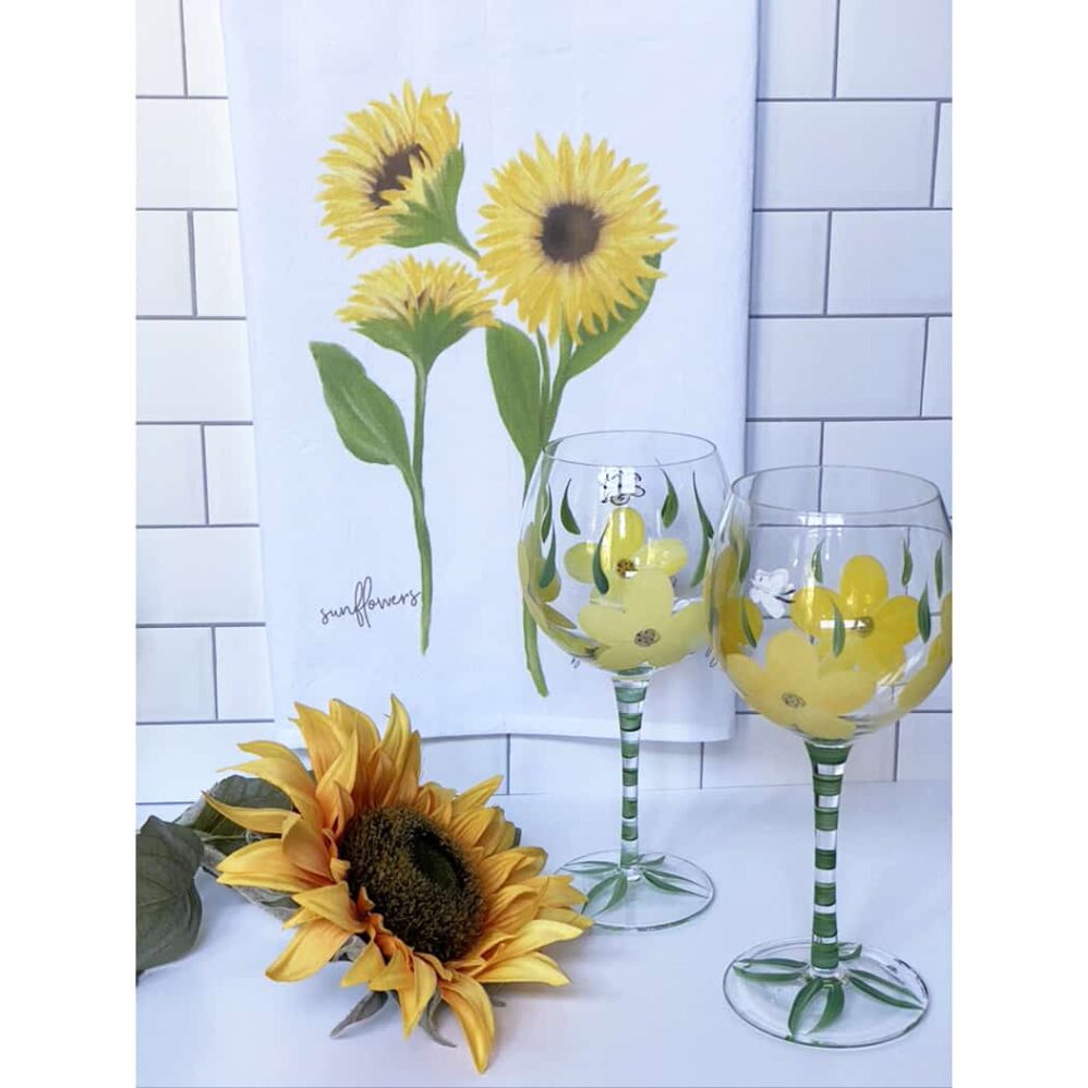 Sunflower Flour Sack Towel