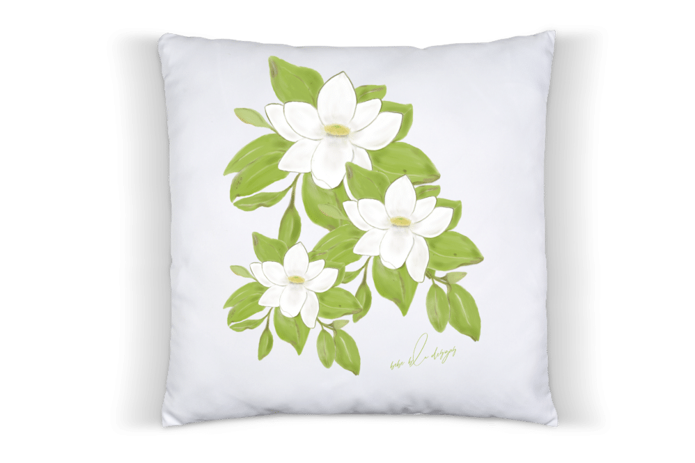 sweet magnolia pillow