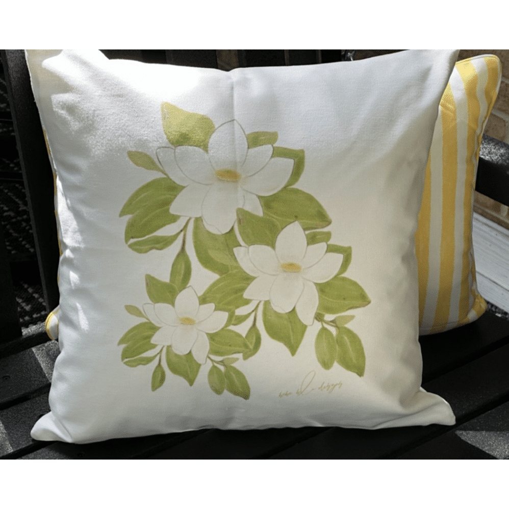 sweet magnolia pillow