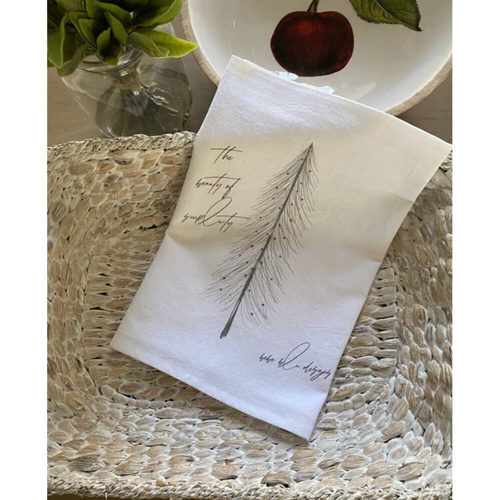 beauty of simplicity flour sack towel