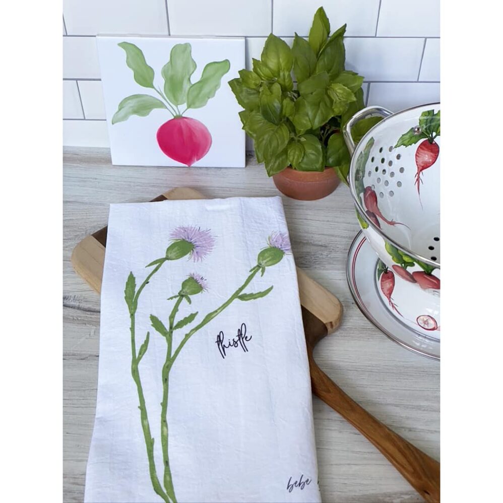 thistle flour sack towel