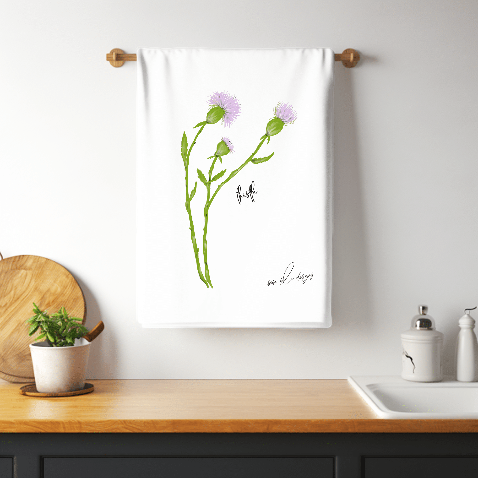 thistle flour sack towel
