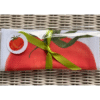tomato flour sack towel wrapped