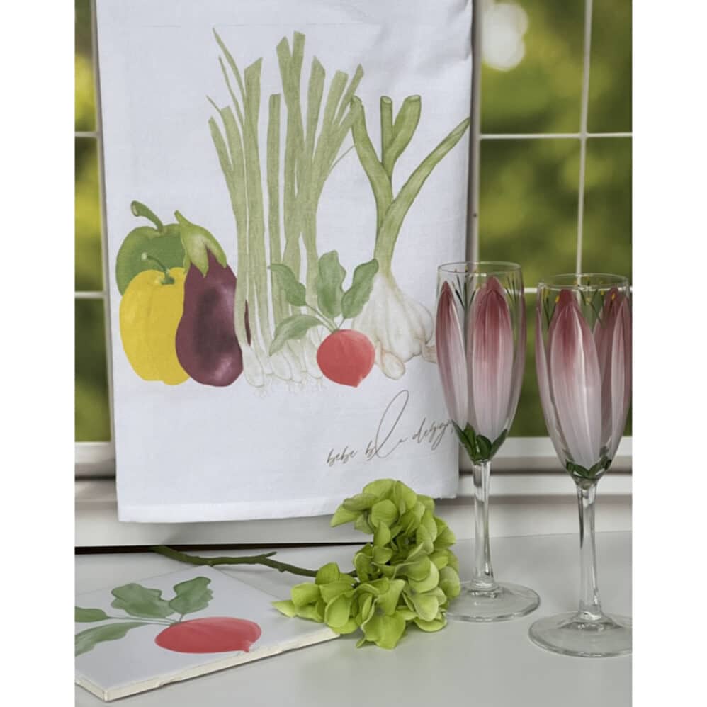 vegetable flour sack towel