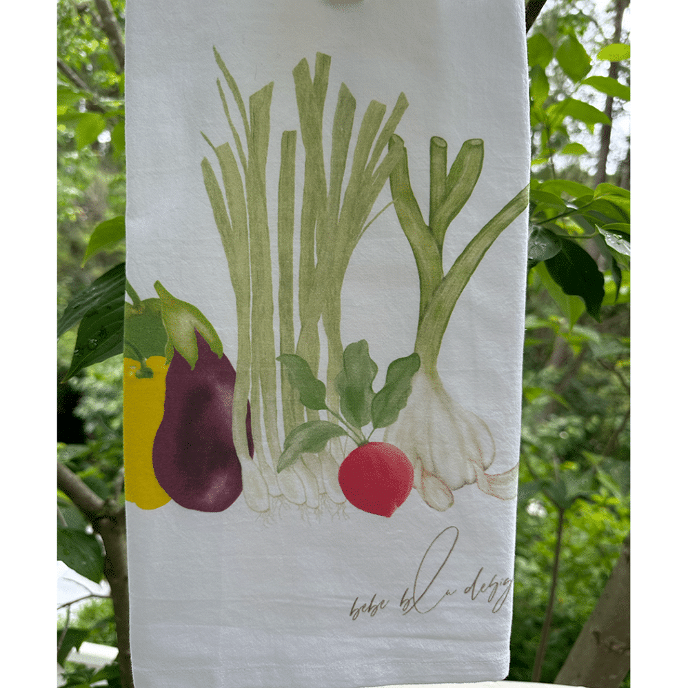 vegetable flour sack towel