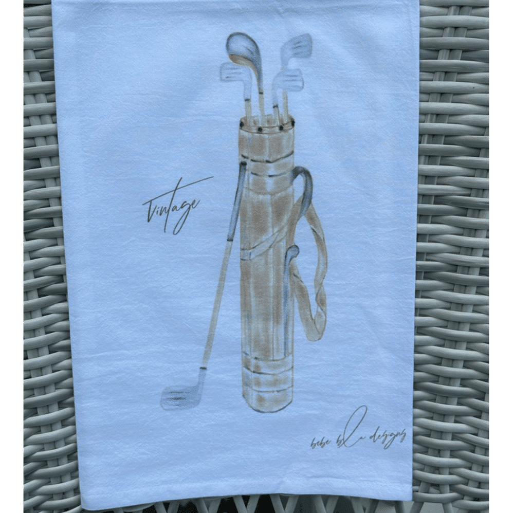 vintage golf flour sack