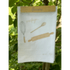 vintage rolling pin outside