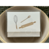 vintage rolling pin whisk and spoon box