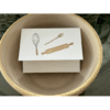 vintage rolling pin whisk and spoon card