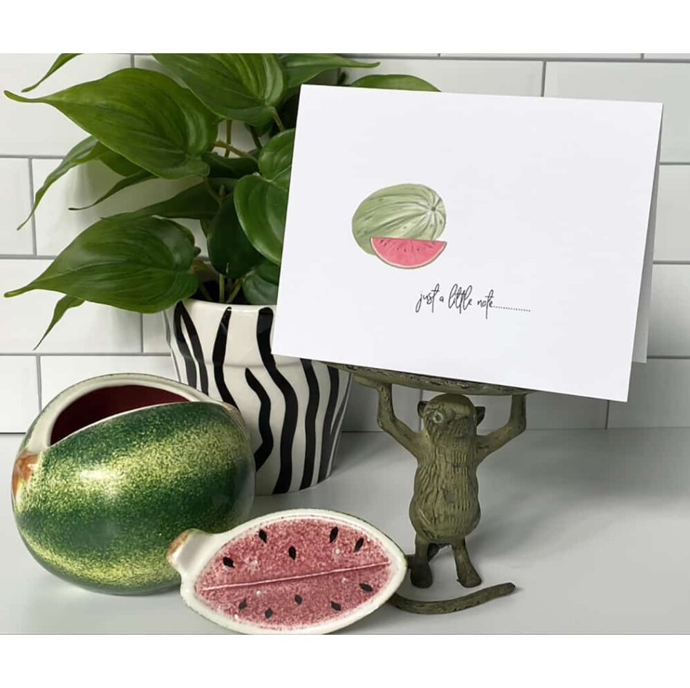 watermelon note card set