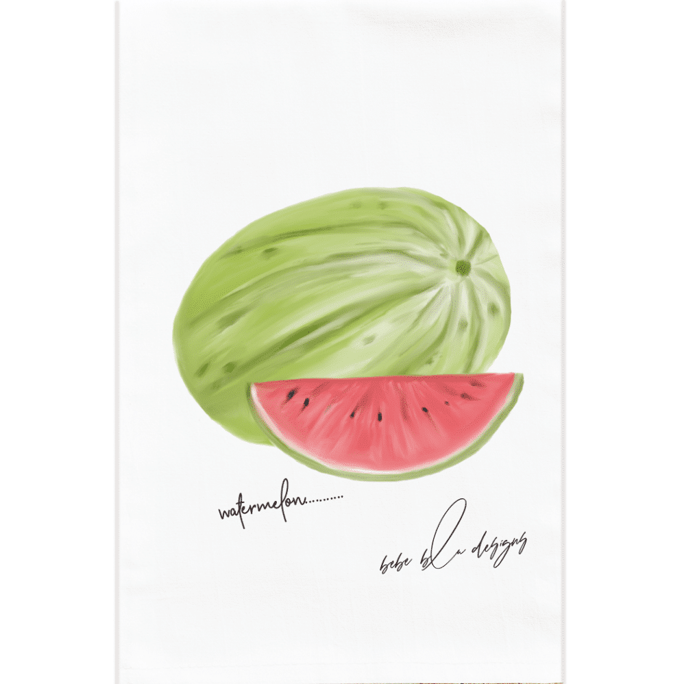 watermelon flour sack towel