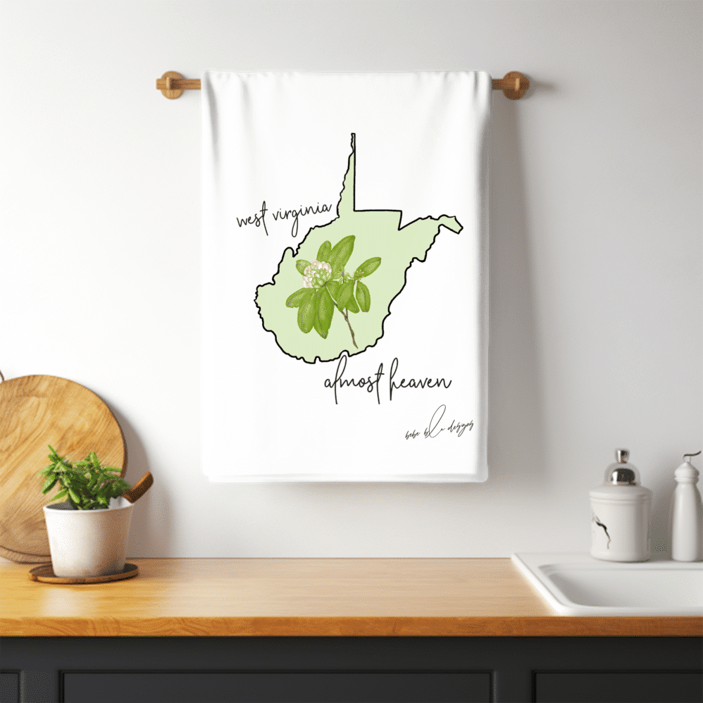 west Virginia flour Sack tea Towel