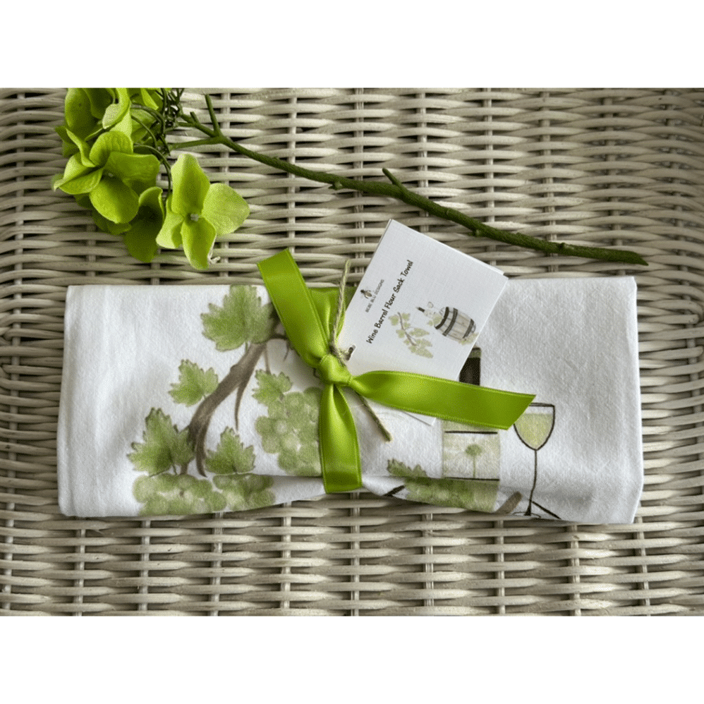 wine barrel flour sack towel