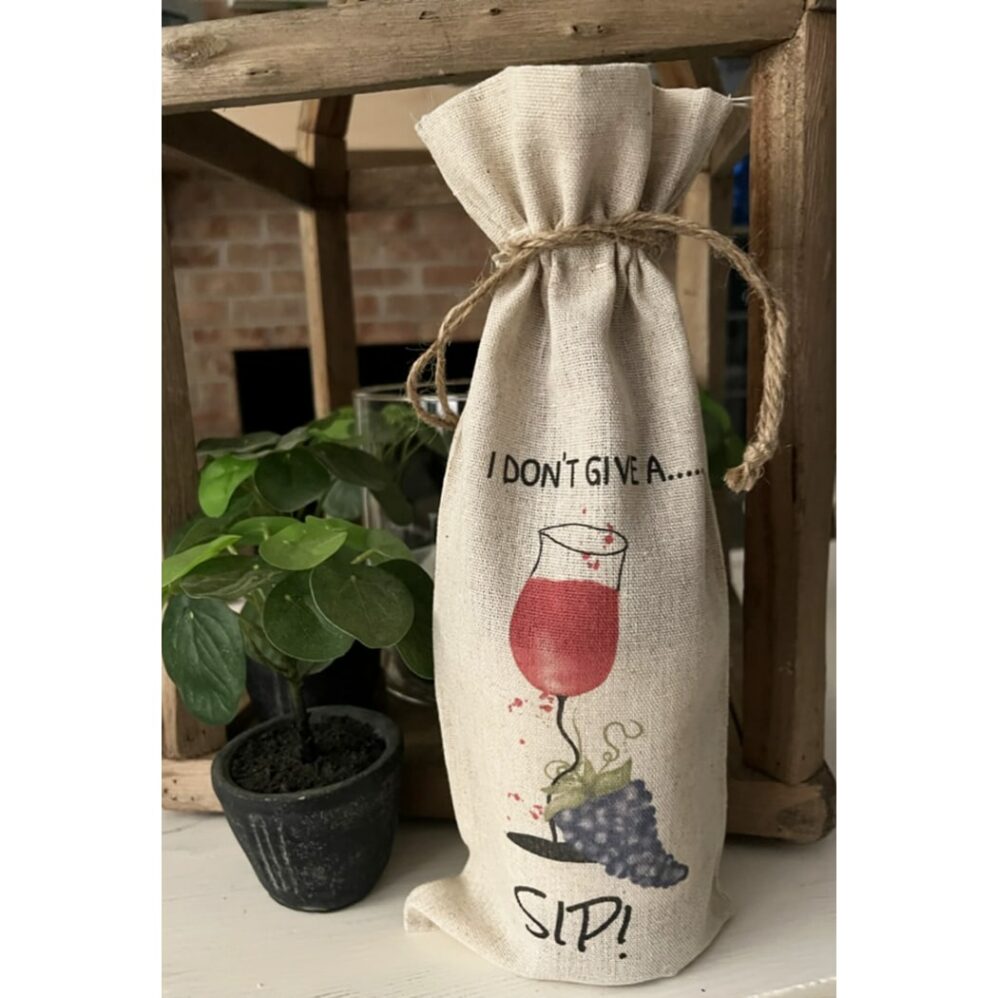 wine glass wine bag