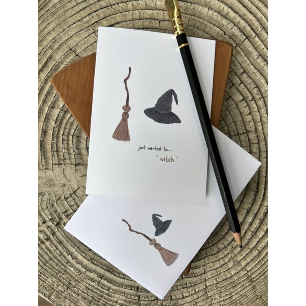 witch hat and broom petite notes