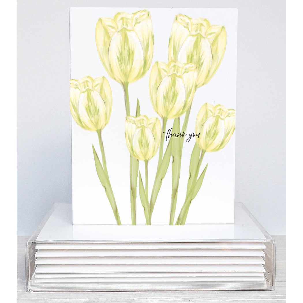 yellow tulips thank you notes